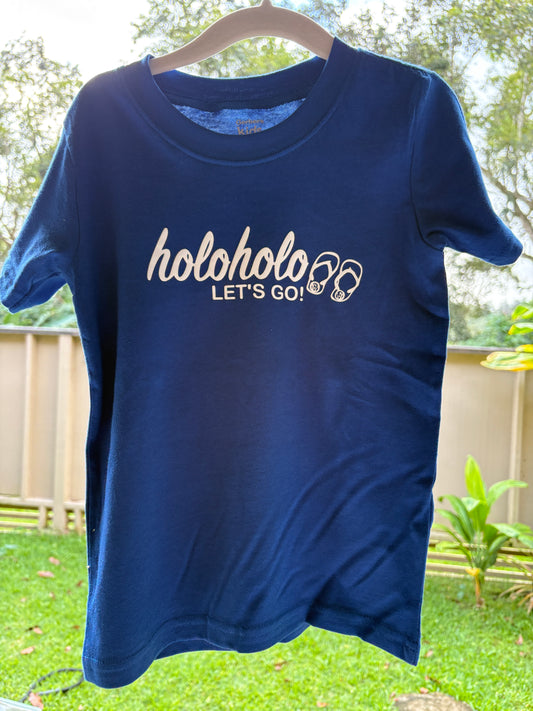 Alumni Week Blue and White Keiki Shirt